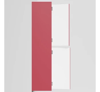 Шкаф-пенал подвесной Vod-ok Аурум 40 цвет пурпурно-красный матовый правый