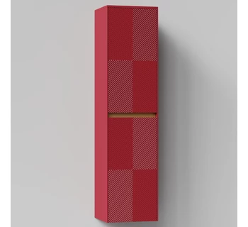 Шкаф-пенал подвесной Vod-ok Аурум 40 цвет пурпурно-красный матовый правый