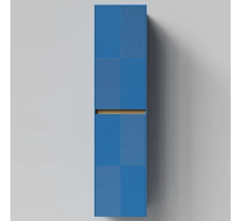 Шкаф-пенал подвесной Vod-ok Аурум 40 цвет капри синий матовый правый