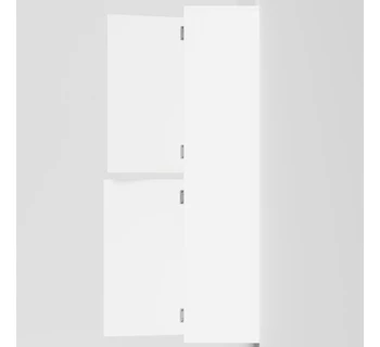 Шкаф-пенал подвесной Vod-ok Аурум 45 цвет белая эмаль матовая левый