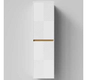 Шкаф-пенал подвесной Vod-ok Аурум 45 цвет белая эмаль матовая правый