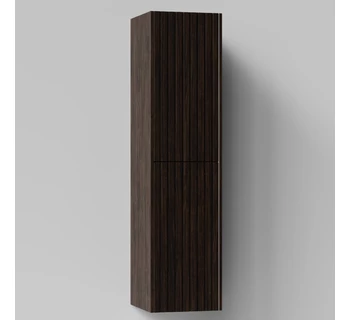 Шкаф-пенал подвесной Vod-ok Тач 35 цвет палисандр с бельевой корзиной левый