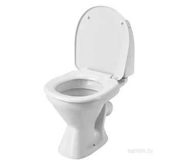 Унитаз напольный Santek Римини 1WH501523 с сиденьем полипропилен