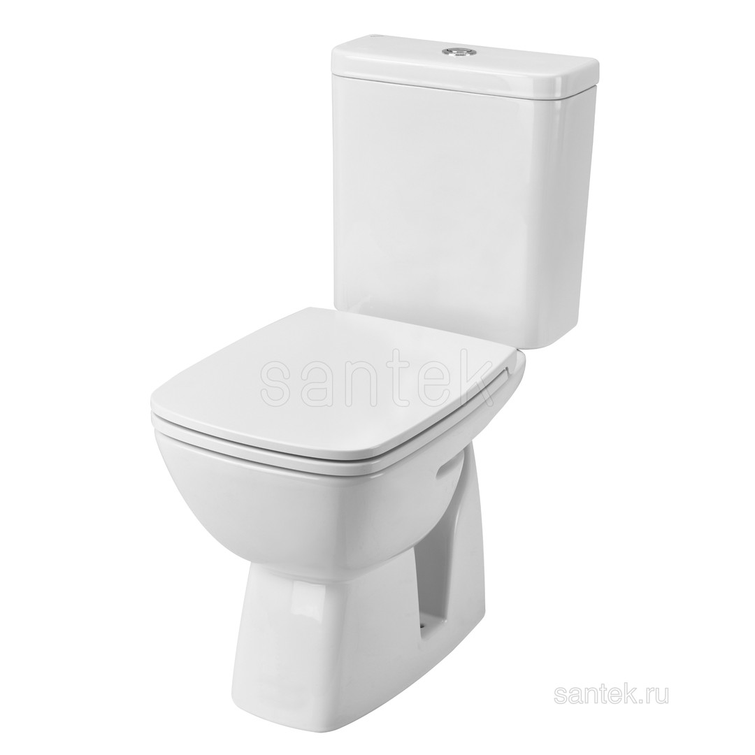 Унитаз напольный Santek Нео Лайт 1WH302471 с сиденьем дюропласт