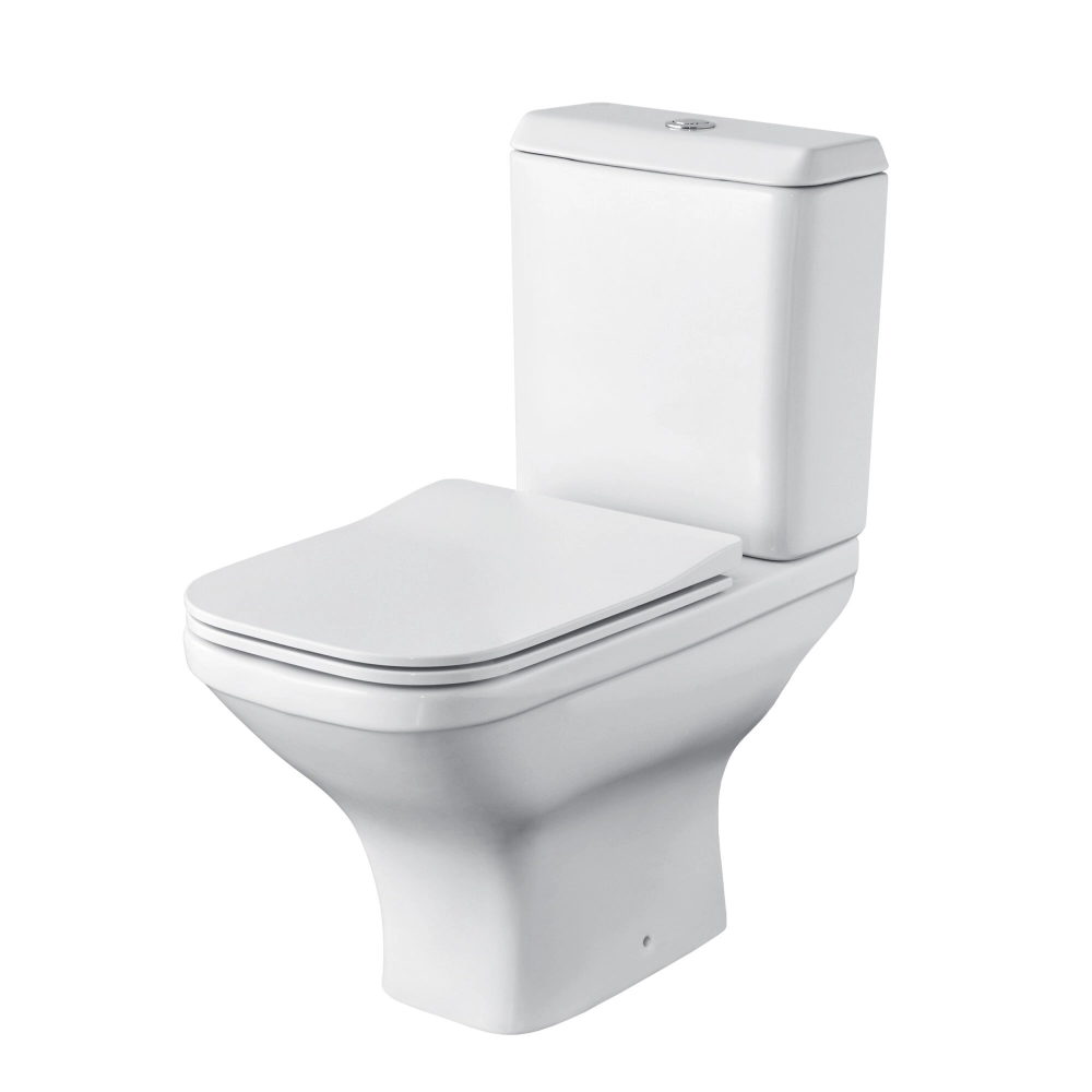 Унитаз напольный Santek Лайн 1WH501573 с сиденьем дюропласт
