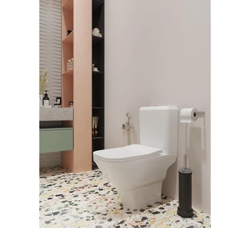 Унитаз напольный Santek Лайн 1WH501573 с сиденьем дюропласт