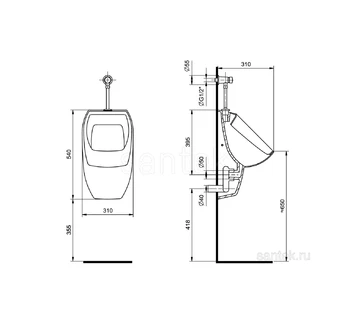 Писсуар Santek Гала 1WH501804