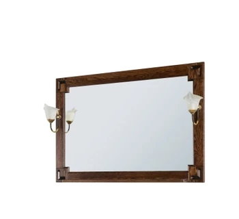 Зеркало Vod-ok Дубэлла 105 со светильником венге