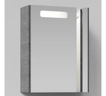 Шкаф-зеркало Vod-ok Мальта 60 цвет серый камень левое