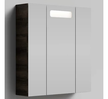 Шкаф-зеркало Vod-ok Мальта 70 цвет дуб крымский коричневый