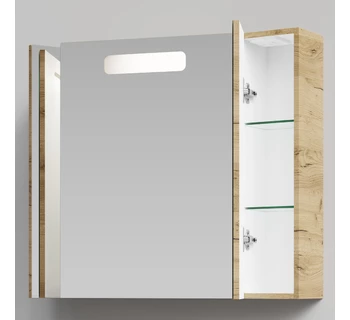 Шкаф-зеркало Vod-ok Мальта 90 цвет дуб тортуга