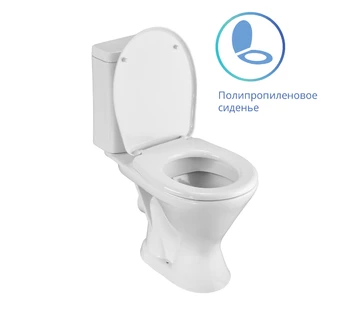 Унитаз-компакт Santeri Грация с горизонтальным выпуском 1.P210.3.S00.00B.F