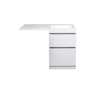 Тумба с раковиной над стиральной машиной Style Line Даллас 115 цвет белый