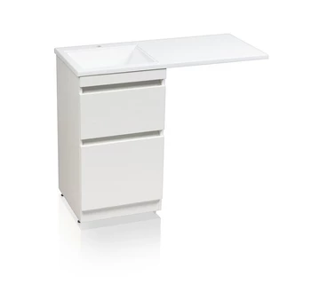 Тумба с раковиной над стиральной машиной Style Line Даллас 110 цвет белый
