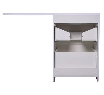 Тумба с раковиной над стиральной машиной Style Line Даймонд 120 glass цвет белый