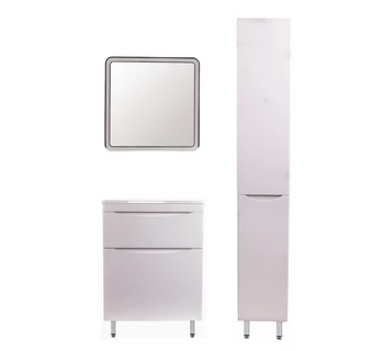 Тумба с раковиной Style Line Бергамо мини 60 антискрейтч цвет белый