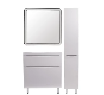 Тумба с раковиной Style Line Бергамо мини 80 антискрейтч цвет белый