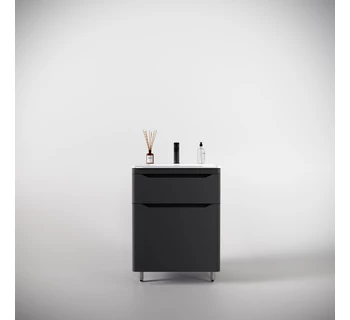 Тумба с раковиной Style Line Марелла 60 антискрейтч цвет серый