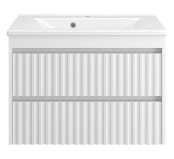 Тумба с раковиной Brevita Balaton 80 подвесная белая