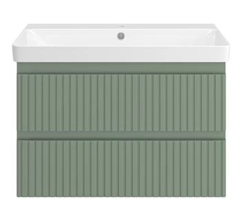 Тумба с раковиной Brevita Victory 80 подвесная зеленая