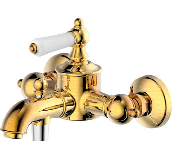 Смеситель для ванной Bravat Art F675109G-B золото