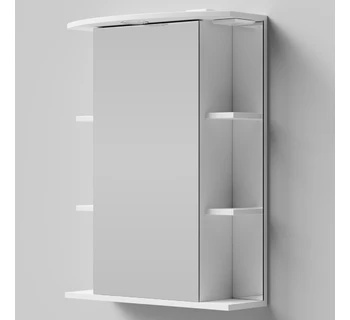 Шкаф-зеркало Vod-ok Эльба 60 цвет белый глянец правое