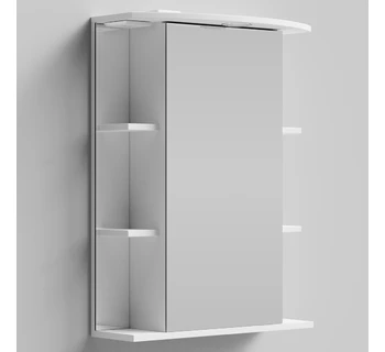 Шкаф-зеркало Vod-ok Эльба 60 цвет белый глянец левое