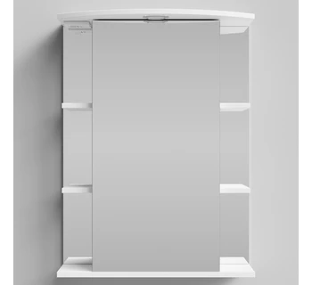 Шкаф-зеркало Vod-ok Эльба 60 цвет белый глянец левое