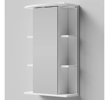 Шкаф-зеркало Vod-ok Эльба 50 цвет белый глянец правое