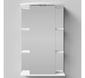 Шкаф-зеркало Vod-ok Эльба 50 цвет белый глянец правое