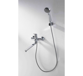 Смеситель для ванны с душем Bravat Drop F64898C-LB