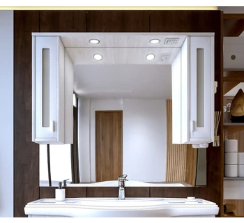 Шкаф-зеркало Бриклаер Бали 120 светлая лиственница