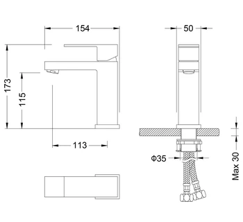 Смеситель для раковины Timo Selene 2061/00F chrome