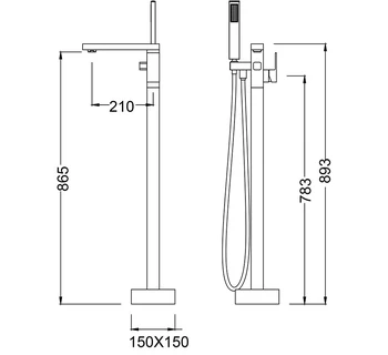 Смеситель для ванны Timo Selene 2200/00Y-CR chrome
