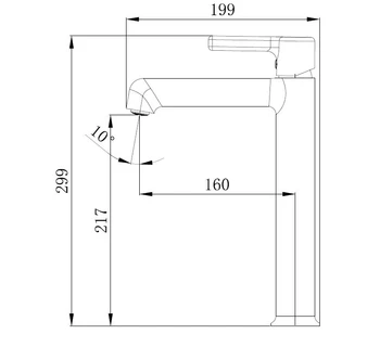 Смеситель для раковины VODA Column CLM25