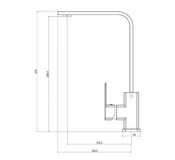 Смеситель для кухни VODA Iceberg IC519