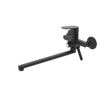 Смеситель для ванны VODA Shore Black с аксессуарами SHR31B