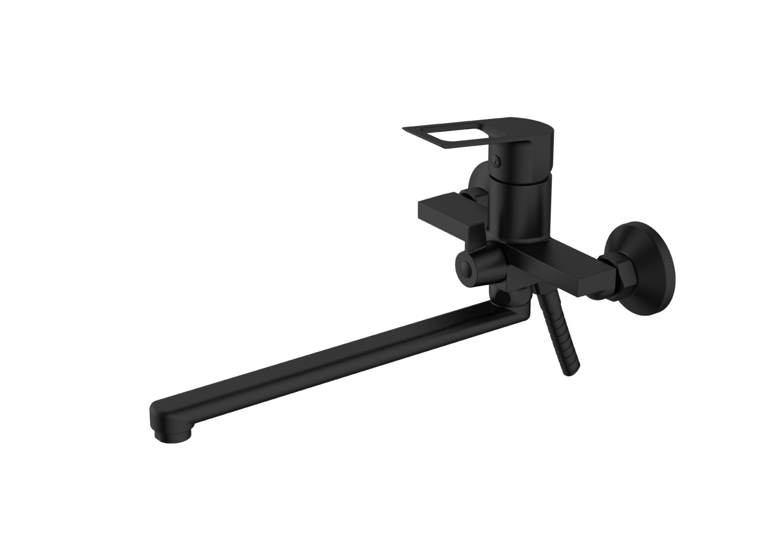 Смеситель для ванны VODA Surf Black с аксессуарами SF31B