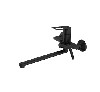 Смеситель для ванны VODA Surf Black с аксессуарами SF31B