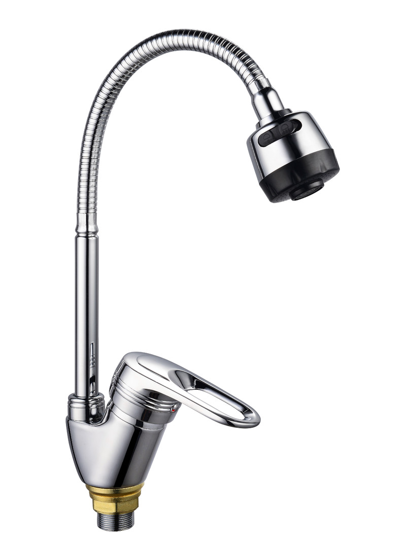 Смеситель для кухни TSARSBERG TSB-722-1208 с гибким изливом