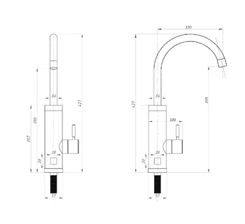Проточный водонагреватель электрический TSARSBERGTSB-WH1144
