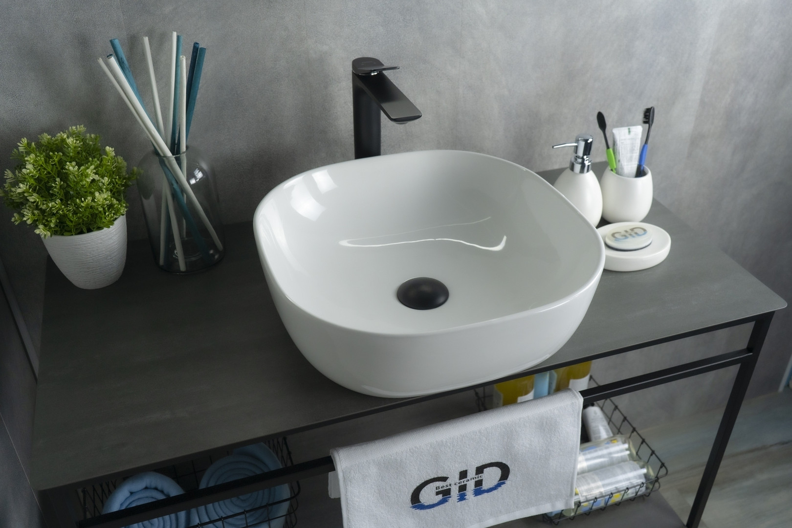 Раковина накладная Gid D1301