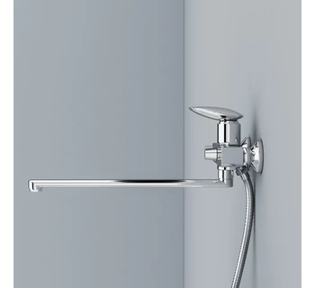 Смеситель для ванны с длинным изливом IDDIS Stone STOSB00i10WA