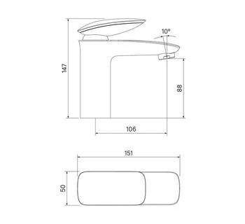 Смеситель для умывальника IDDIS Stone STOSB00i01