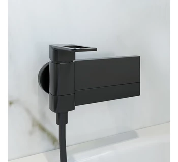 Смеситель для ванны черный IDDIS Slide SLIBL00i02WA