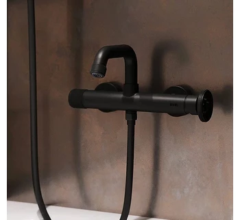 Смеситель для ванны черный IDDIS Grange GRABLR2i02WA