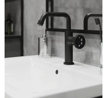 Смеситель для умывальника черный IDDIS Grange GRABLR0i01