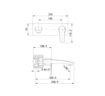 Смеситель для раковины IDDIS Ray RAYBL00i65