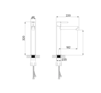 Смеситель для умывальника IDDIS Aiger AIGSB01i01