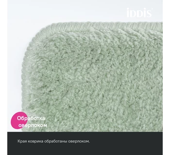 Коврик для ванной комнаты IDDIS BSQL05Mi12 70x120 микрофибра цвет светло-зеленый
